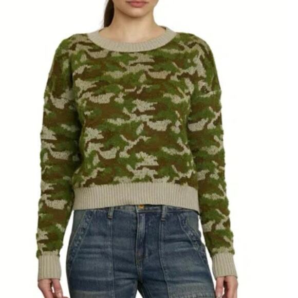 NSF - BLAYNE SWEATER CAMO JACQUARD CroppedMedium